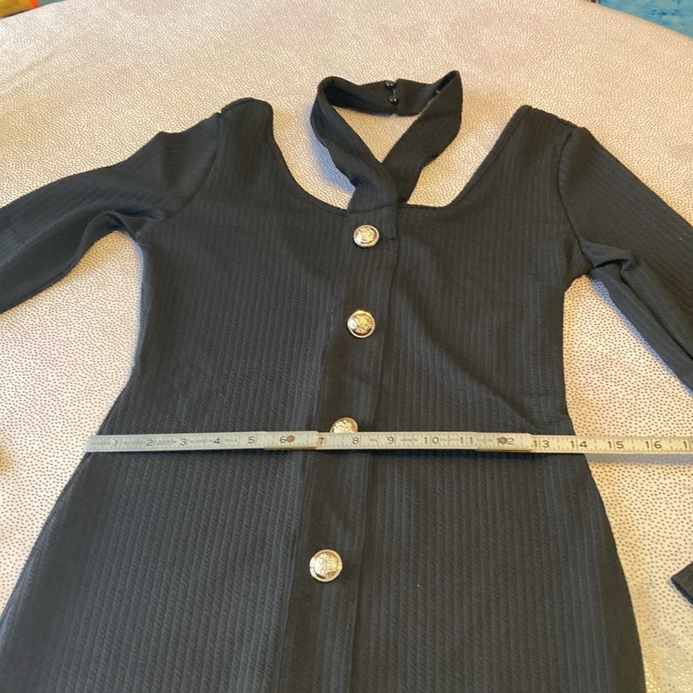 SHEIN BIZwear Women's Knitted Button Decoration Dress size S NWT - Picture 11 of 16